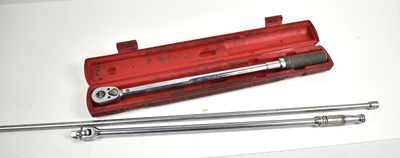 Lot 244 - A cased Snap-On "Click Type" torque wrench...