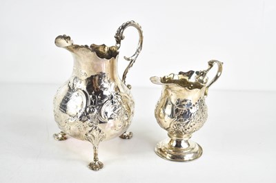 Lot 393 - A 19th century silver presentation jug,...