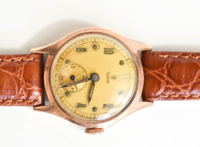 Lot 260 - A 9ct gold Tudor wristwatch, with an Arabic...