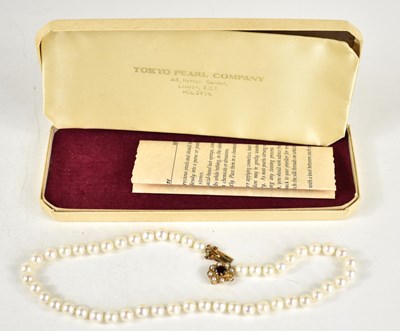 Lot 163 - A vintage string of Tokyo Pearl Company...