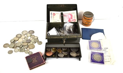 Lot 247 - A collection of coins, including some pre 1920...