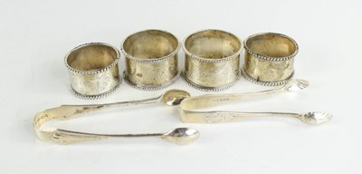 Lot 364 - A group of Victorian silver, including a pair...