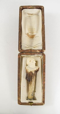 Lot 196 - A 19th century bone and stag horn 'Smoke and...