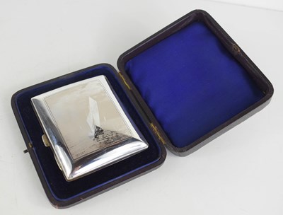 Lot 408 - A late Victorian silver cigarette case, with...