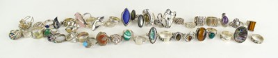 Lot 325 - A large collection of silver and vintage...