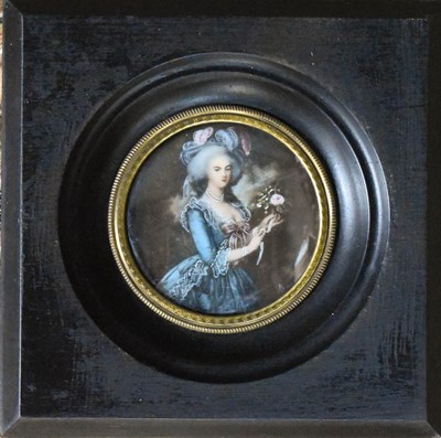 Lot 259 - French School: A 19th century portrait...