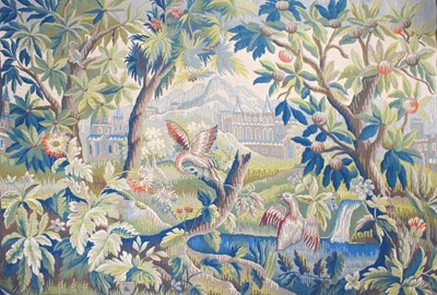 Lot 267 - An 18th century style French Aubusson tapestry...