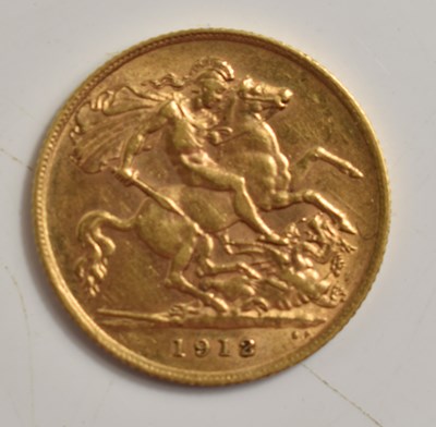 Lot 251 - A George V gold half sovereign dated 1912.