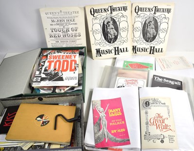 Lot 293 - A large collection of theatre programmes...