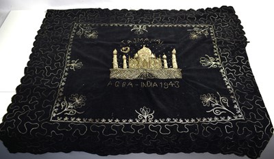 Lot 246 - A WWII dated embroidered wall hanging of the...