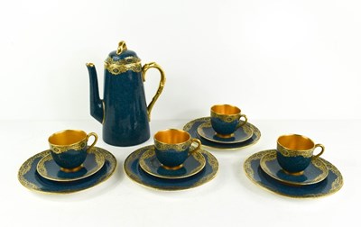 Lot 3 - A Royal Worcester part coffee service,...