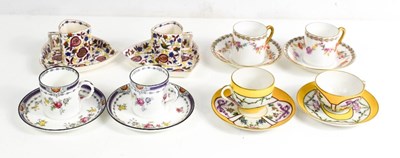 Lot 48 - A group of porcelain coffee demitasse to...