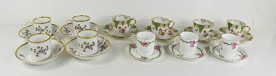 Lot 20 - A selection of porcelain coffee demitasse, to...