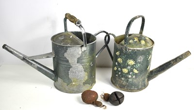 Lot 149 - A vintage Eltex galvanised watering can...