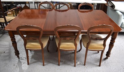 Lot 439 - A Victorian mahogany extending dining table...