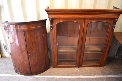 Lot 437 - A Victorian mahogany bookcase with arched...