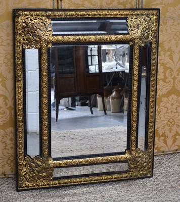 Lot 275 - A 19th century Dutch style wall mirror, of...