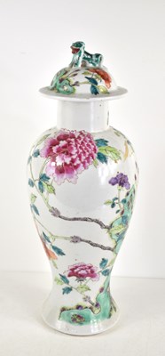 Lot 59 - A Chinese Famille Rose vase, Qing Dynasty,...