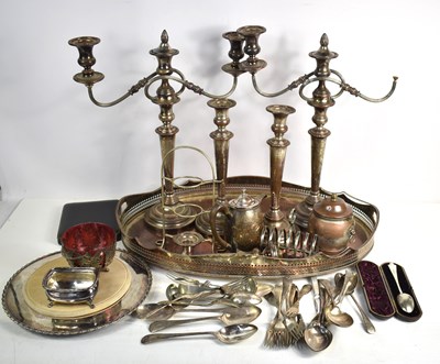 Lot 320 - A large collection of silver plate to include...