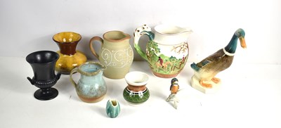 Lot 97 - A group of studio and other pottery to include...