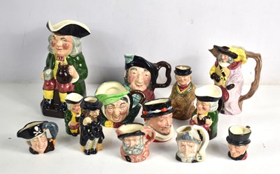 Lot 93 - A group of character jugs to include examples...