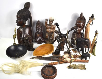 Lot 243 - A group of African tribal items to include...