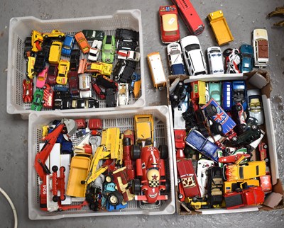 Lot 398 - A group of vintage and later toy cars to...