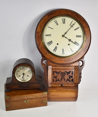 Lot 219 - A Victorian mahogany and brass bound writing...