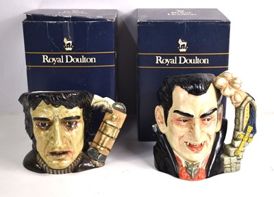 Lot 51 - Two Royal Doulton character jugs, Frankenstein'...