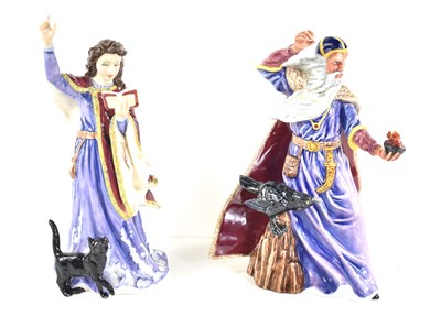 Lot 9 - Two Royal Doulton porcelain figures "The...