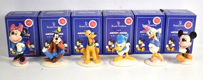 Lot 33 - Six boxed Royal Doulton 'The Mickey Mouse...