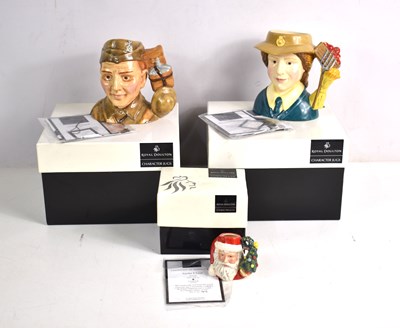 Lot 57 - Three boxed Royal Doulton limited edition...