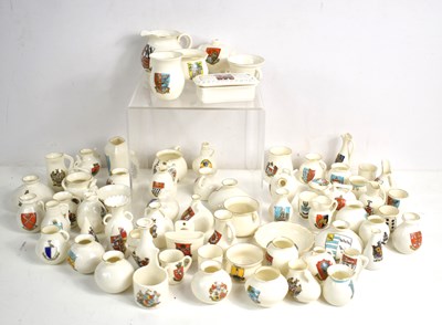 Lot 104 - A collection of W.H Goss crested china to...