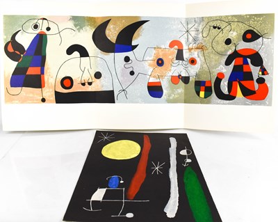 Lot 60 - Joan Miro (1893-1983): Two untitled colour...