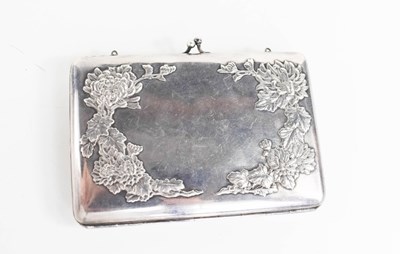 Lot 419 - A Japanese silver vanity case made by Samurai...