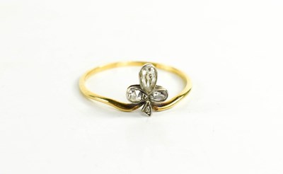 Lot 30 - An 18ct gold, and diamond ring, in the form of...