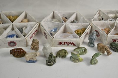 Lot 114 - A collection of Wade Whimsies, some boxed, to...