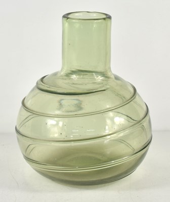 Lot 24 - A Whitefriars ribbon trail seagreen glass vase,...