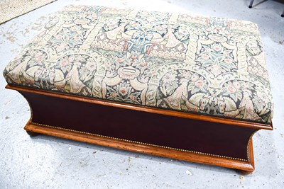 Lot 475 - A 19th century ottoman, with re-upholstered...