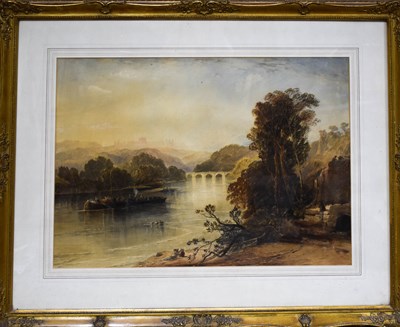 Lot 396 - W Callow (19th century): On the Thames Near...