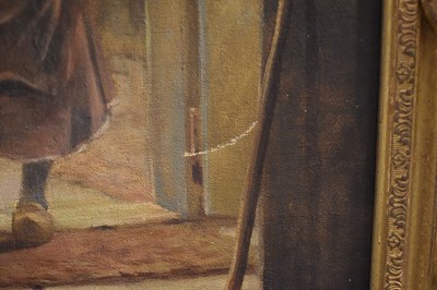 Lot 491 - Alexander Rosell (1859-1922): Dutch interior...
