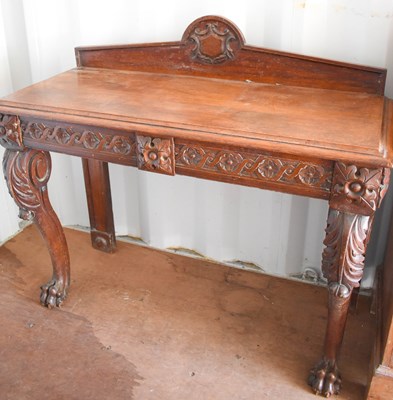 Lot 465 - A 19th century Victorian serving table, with...