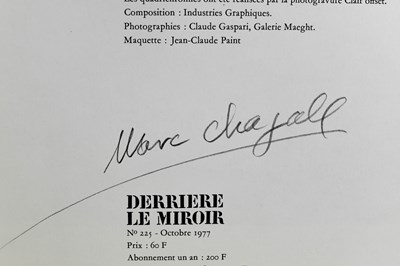 Lot 24 - Marc Chagall (1887-1985): Derriere Le Miroir,...