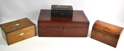 Lot 273 - A group of treen to include a mahogany...