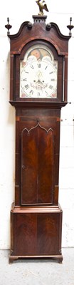 Lot 414 - A 19th century mahogany longcase clock, by...