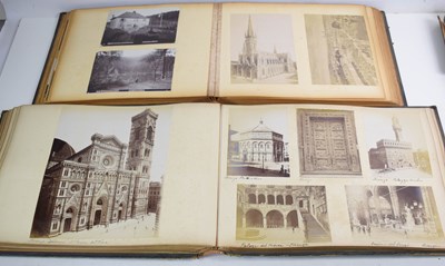 Lot 353 - Three 19th century photograph albums...