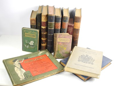 Lot 349 - A group of antique books to include Royal...