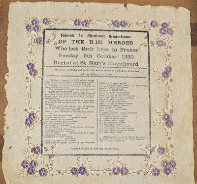 Lot 342 - A fine paper memorial souvenir: Souvenir in...