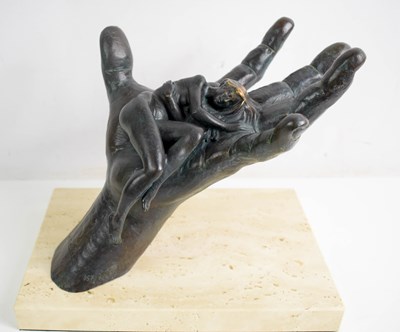 Lot 290 - Lorenzo Quinn (20th century): Trust, bronze,...