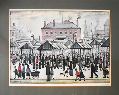 Lot 408 - Laurence Stephen Lowry (1887-1976): Market...